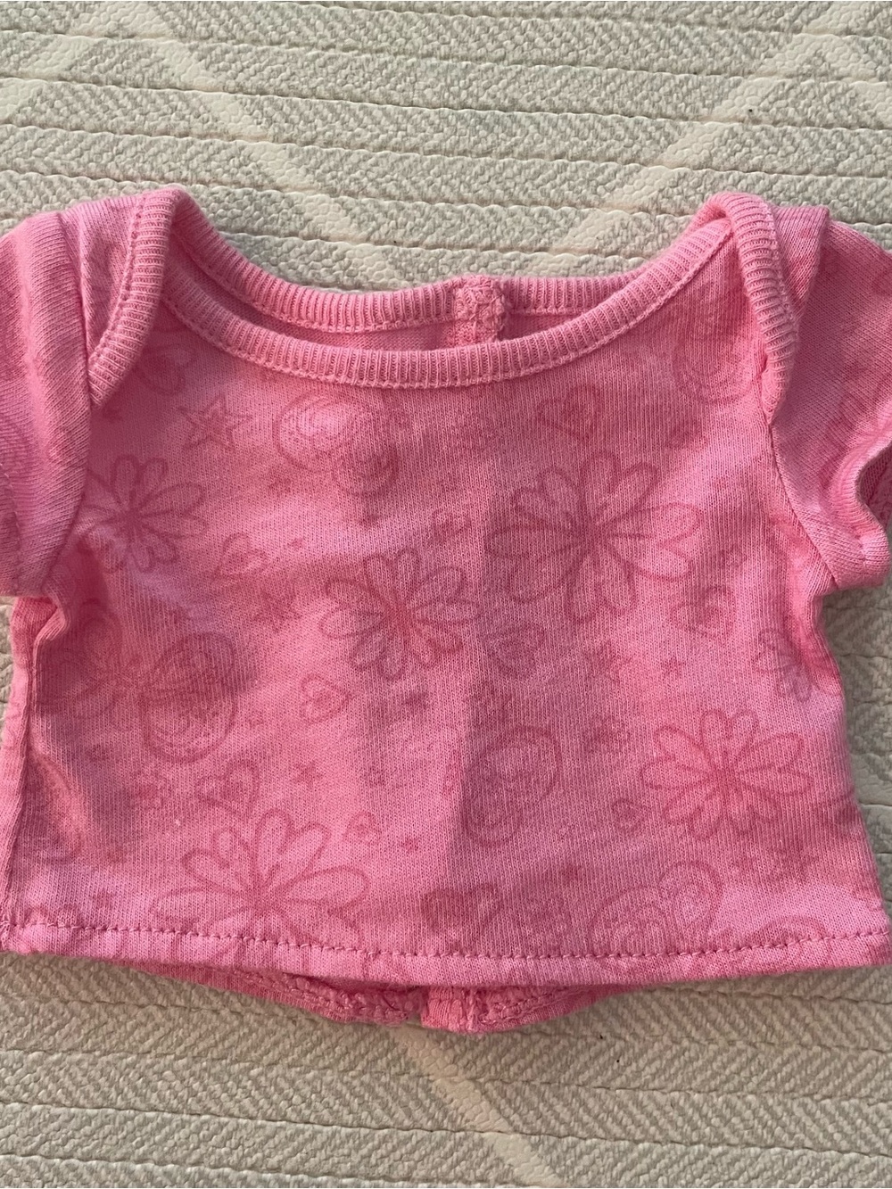 American Girl Pink Floral Short-Sleeve Top
